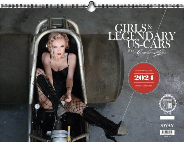 Girls & legendary US-Cars — Wochenkalender 2024