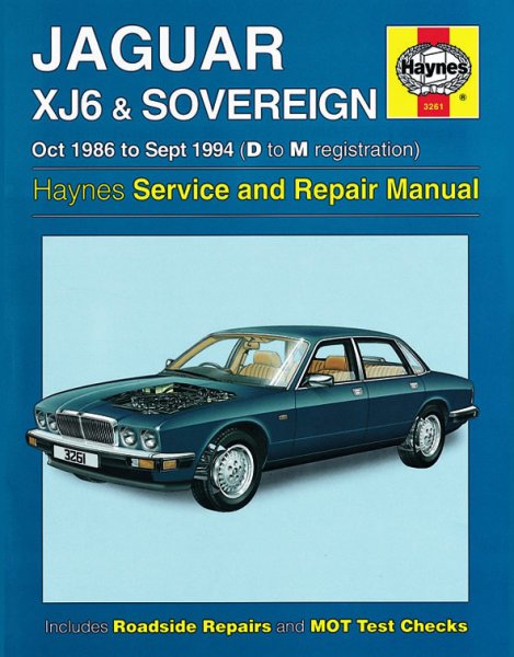 Jaguar XJ6 (XJ40) 1986-1994 — Haynes Service & Repair Manual